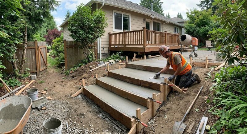 Cement Steps Construction Service